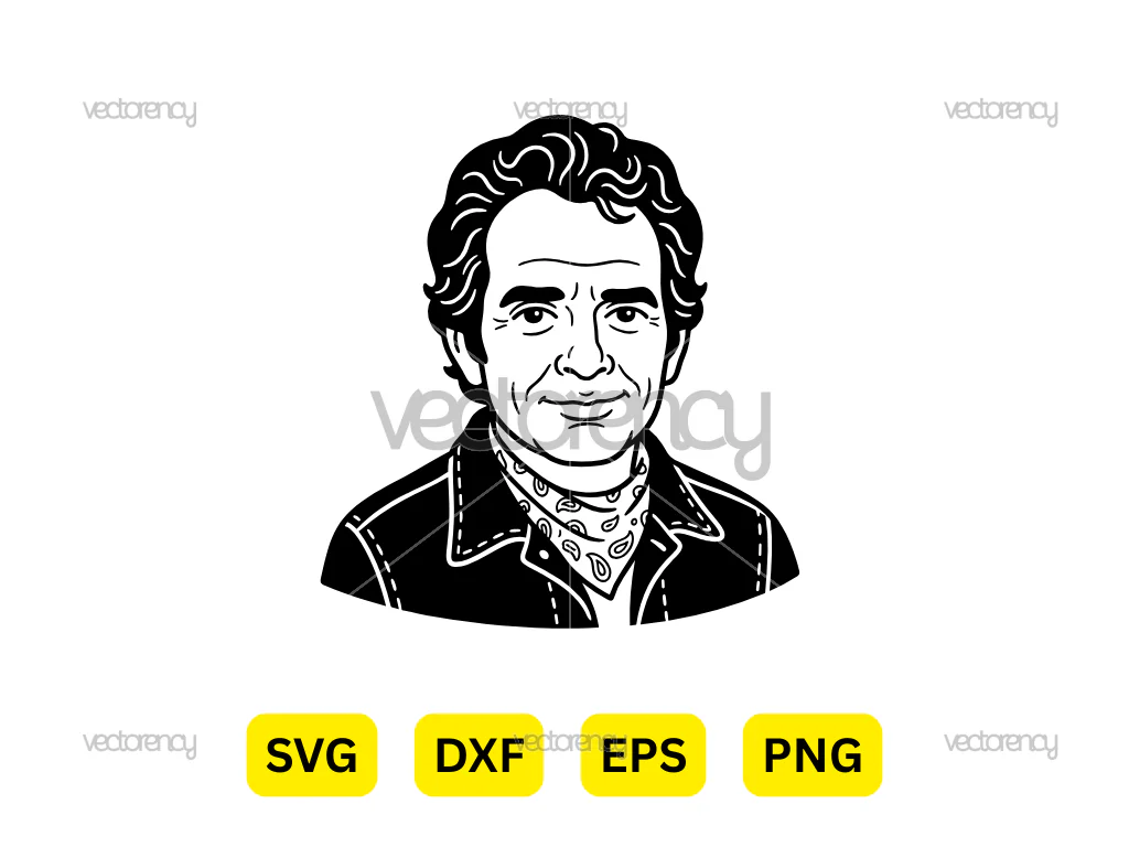 Merle Haggard SVG PNG EPS DXF