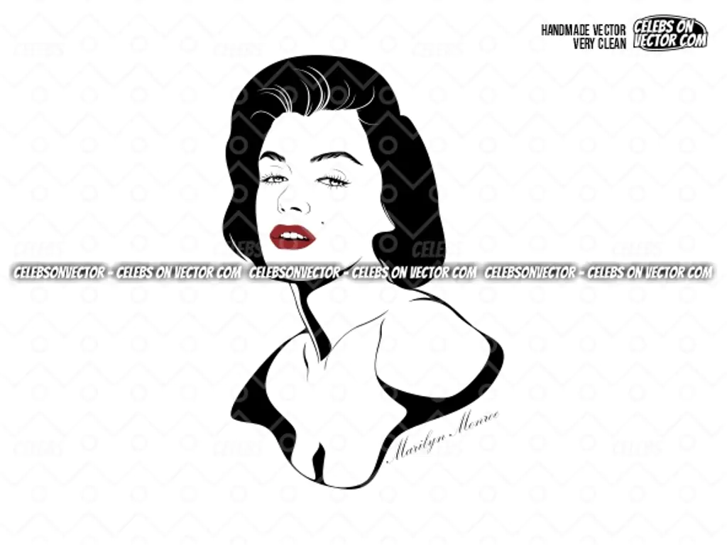 Illustration Marilyn Monroe Vector