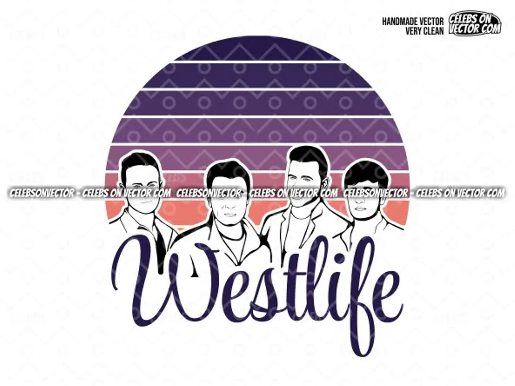 Westlife Shirt Design File Vector PNG Westlife Vintage SVG