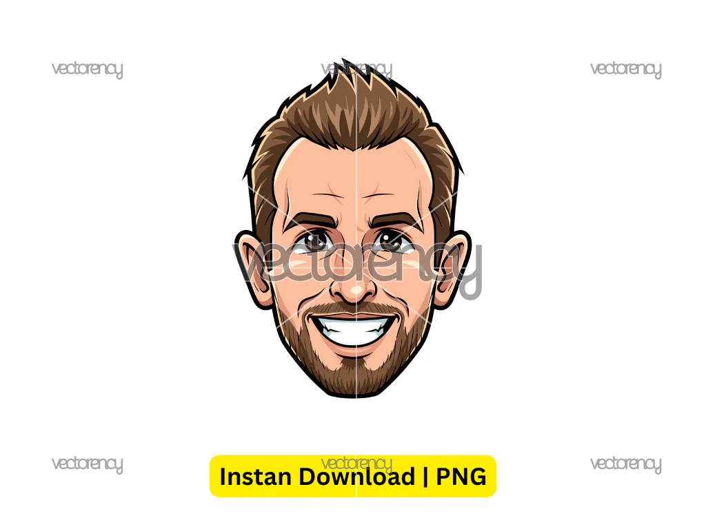 Harry Kane Cartoon Download Celebrity Mask PNG