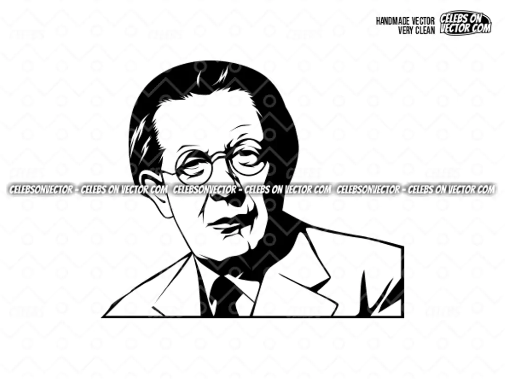 Jean Piaget Vector Art