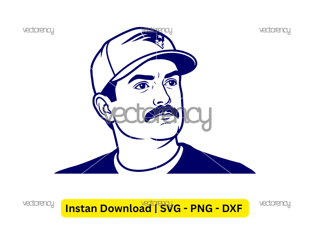 Keegan Bradley Super Bowl 2026 SVG Cut File Vector PNG Image