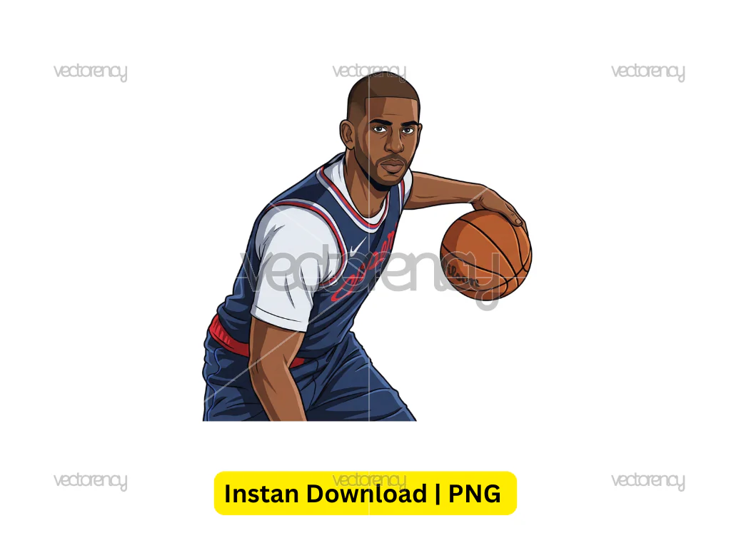Chris Paul Cartoon Vector PNG HD Transparent