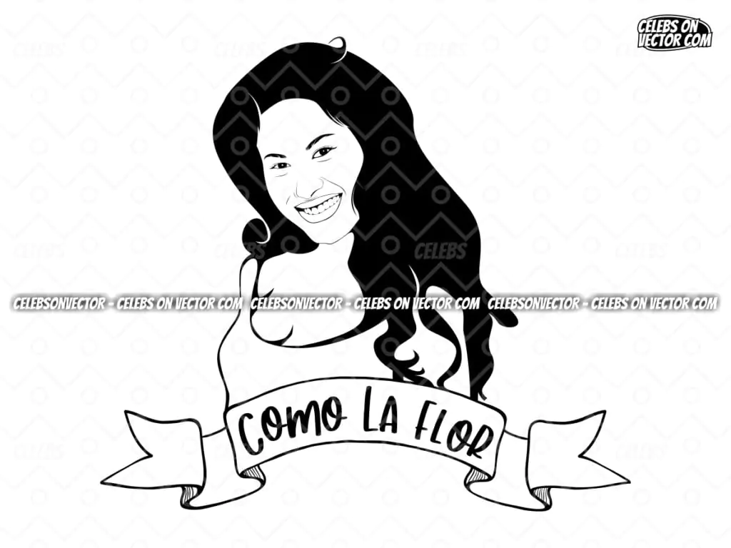 Selena Quintanilla Vector Como La Flor SVG