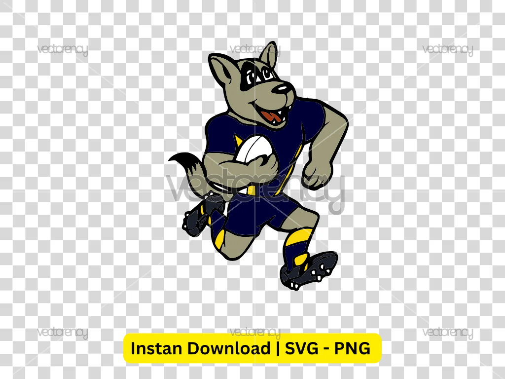 North Queensland Cowboys Mascot Image PNG SVG Vector