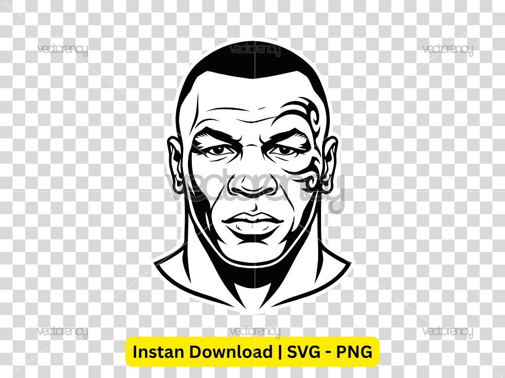 Mike Tyson Portrait Vector
