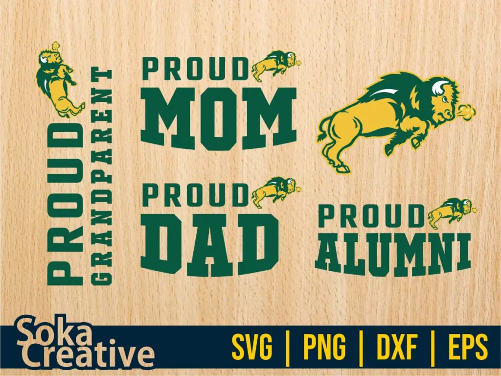 Pride North Dakota State University Bison NDSU SVG NDState Alumni PNG EPS Vector