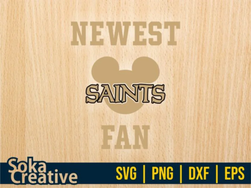 Saints Baby SVG, Newest Saints Fan, Football Baby Bodysuit Funny Design, Instant Download