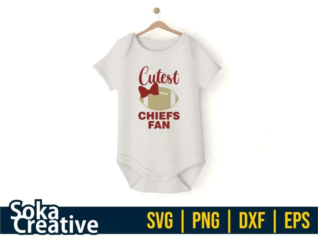 Cutest Chiefs Fan SVG Design