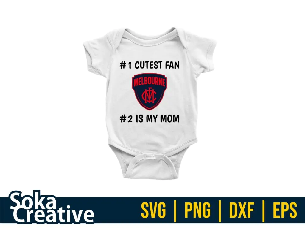 Baby Shirt Design of Melbourne Demons Fans SVG PNG EPS