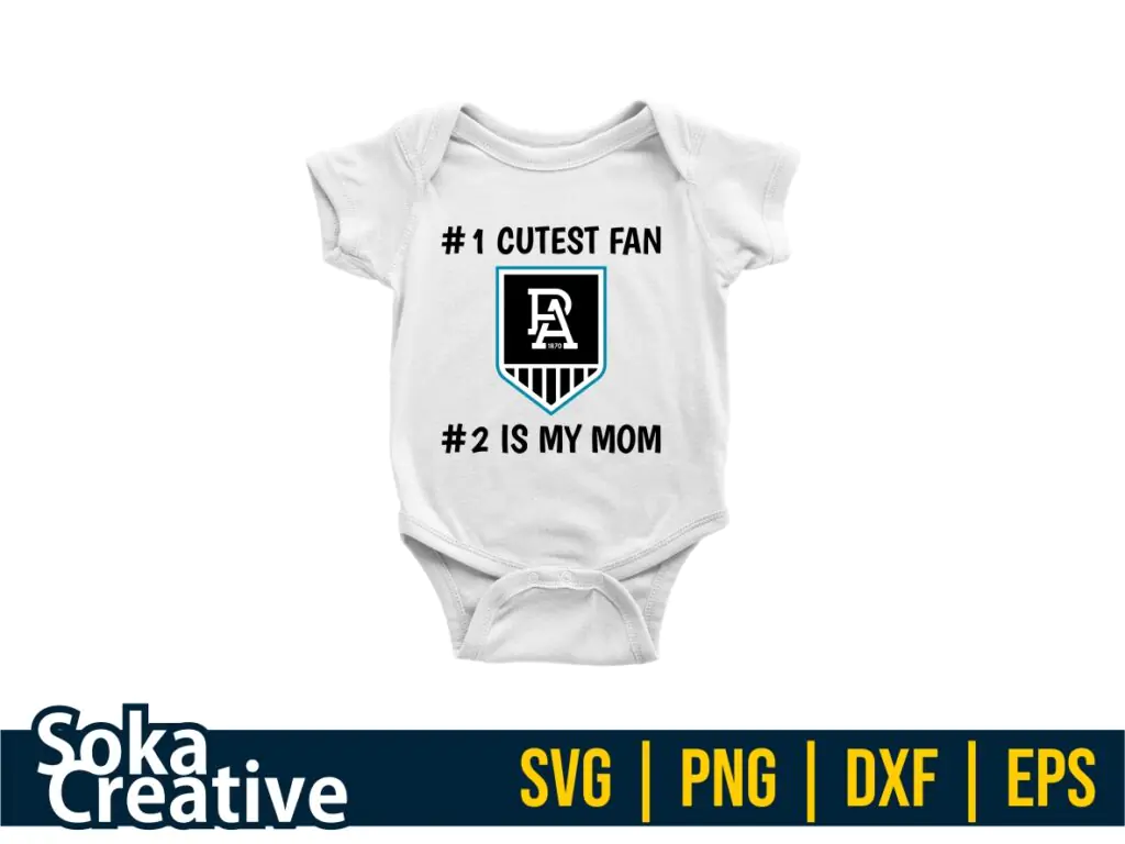 Baby Shirt Design of Port Adelaide Power Fans SVG PNG EPS