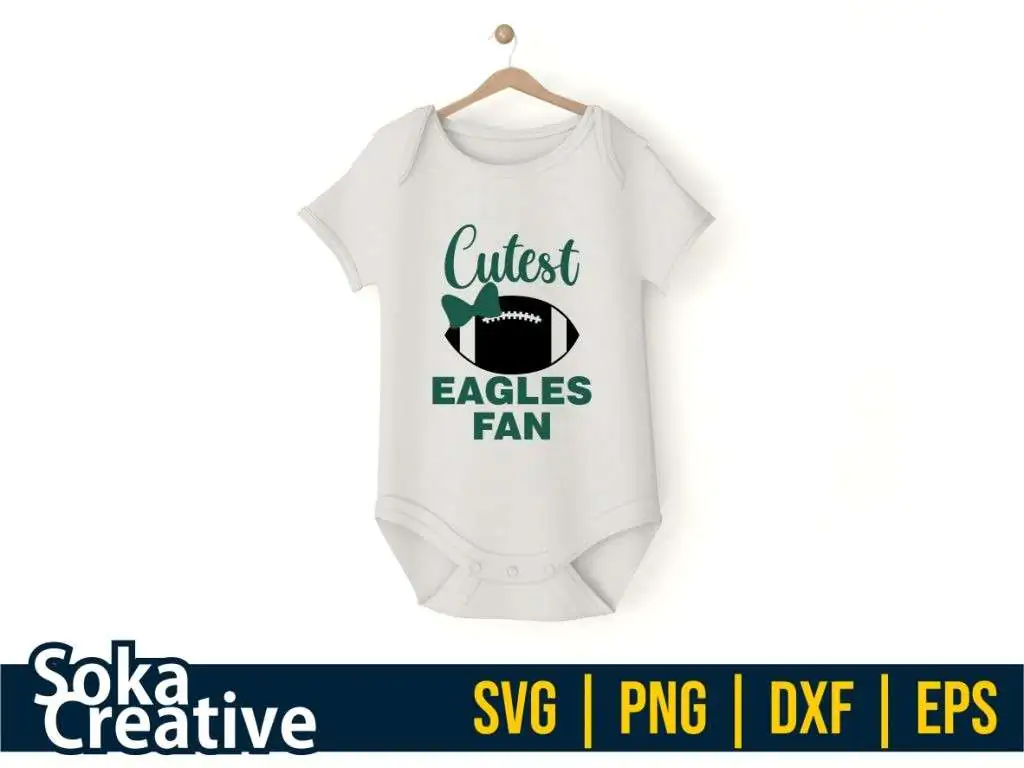 Cutest Eagle Fan, Philadelphia Eagles SVG