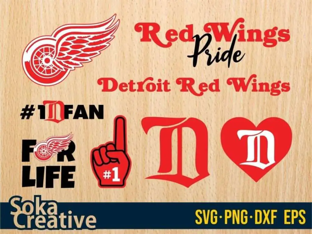 Detroit Red Wings SVG Bundle