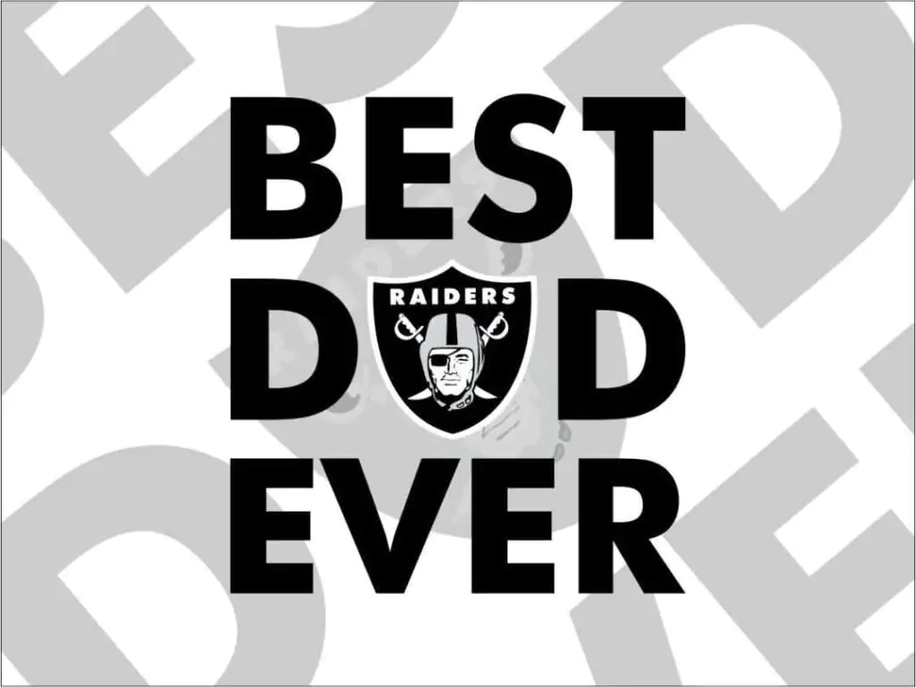 Raiders Best Dad Ever SVG T-Shirt