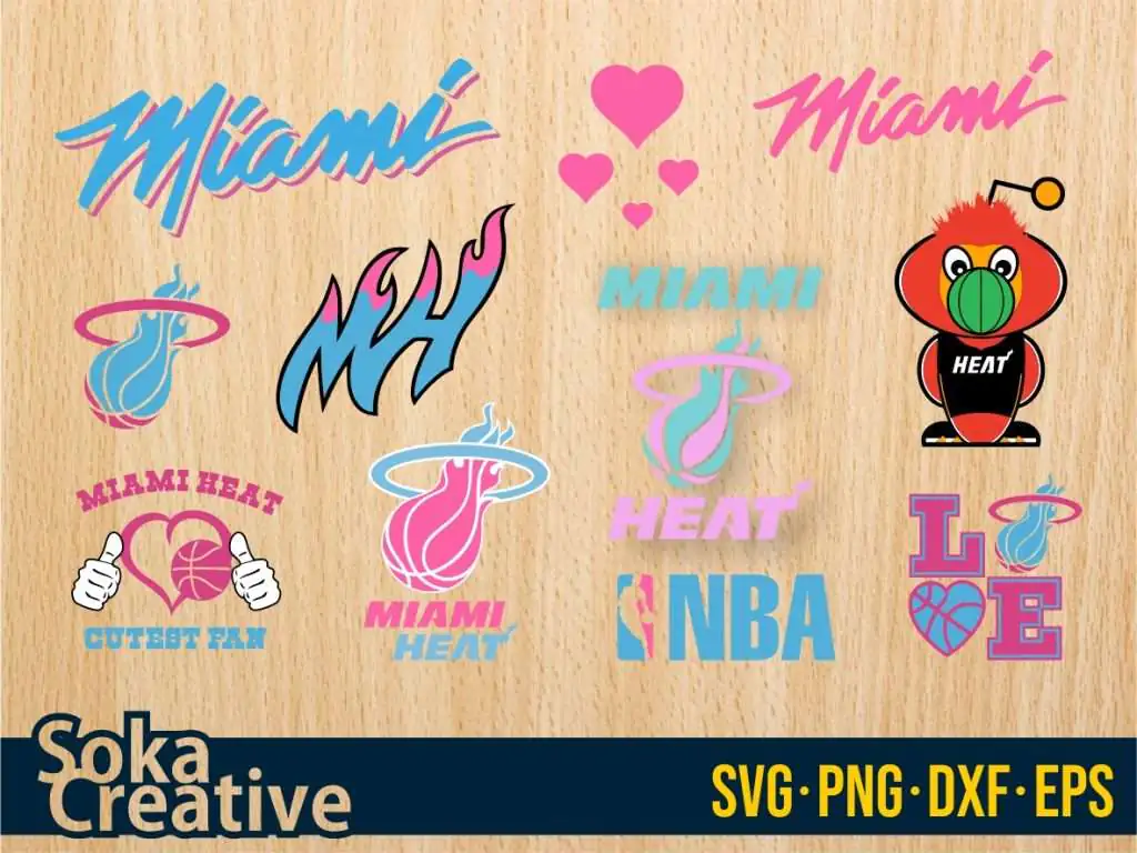 Miami Heat SVG Bundle | Vectorency