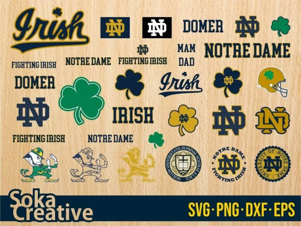 Notre Dame Fighting Irish SVG Bundle