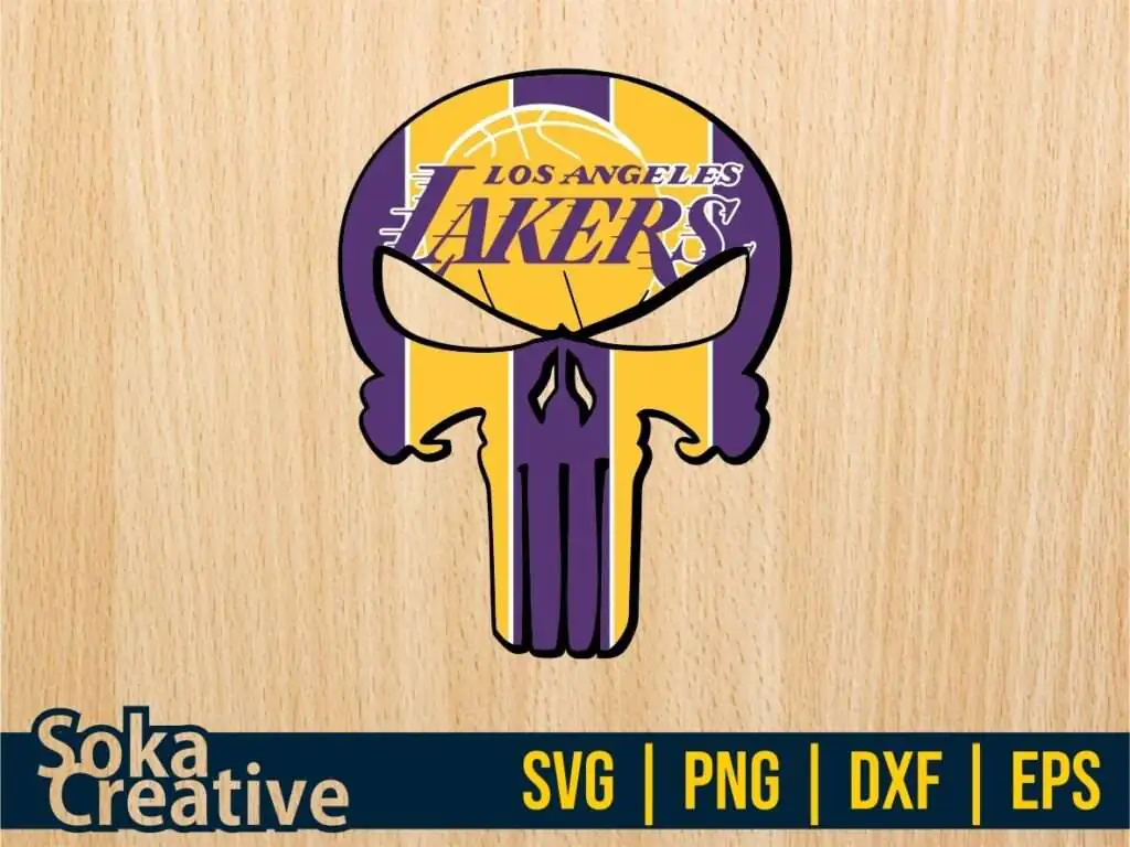 Punisher Los Angeles Lakers SVG