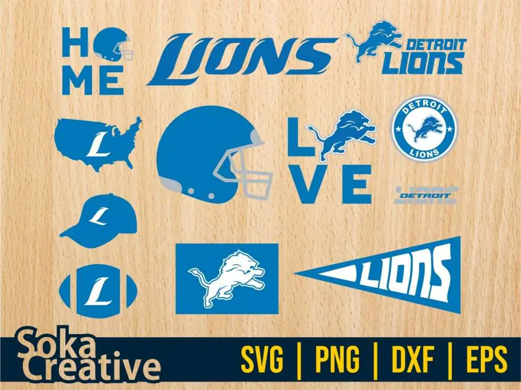 Detroit Lions SVG Bundle