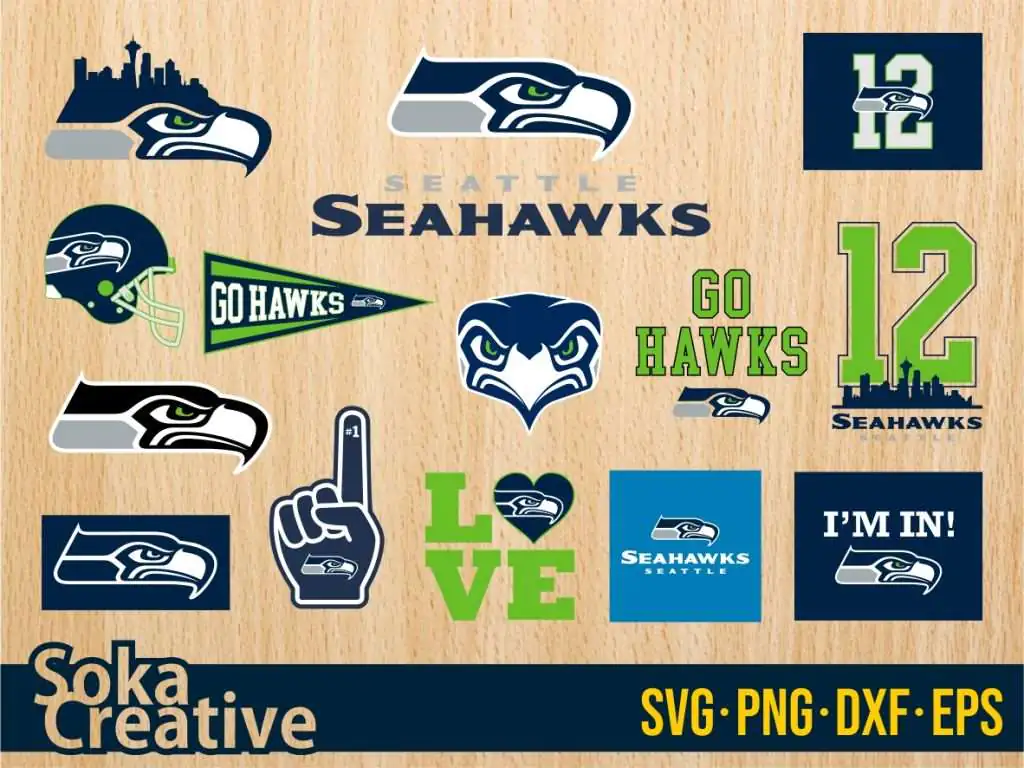 Seattle Seahawks SVG Cut Files Bundle