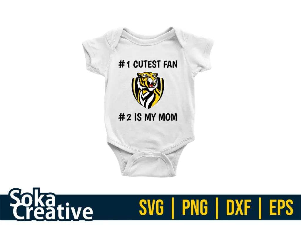 Baby Shirt Design of Richmond Tigers Fans SVG PNG EPS