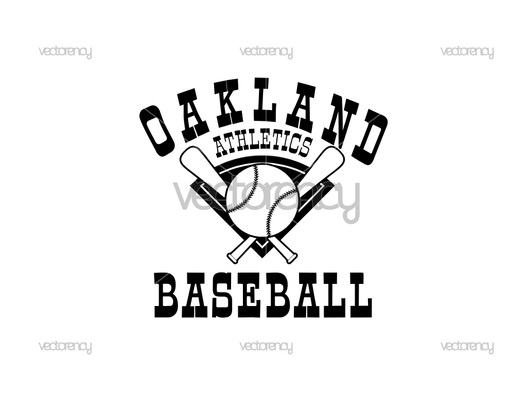 Oakland Athletics Baseball Image Clipart PNG EPS DXF SVG