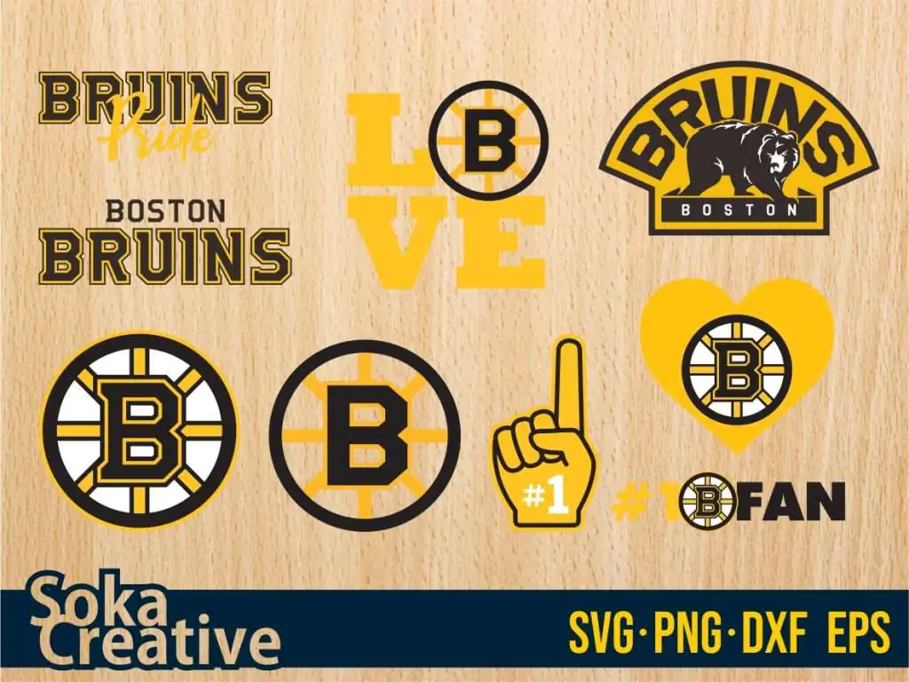 Boston Bruins Hockey Team SVG Bundle