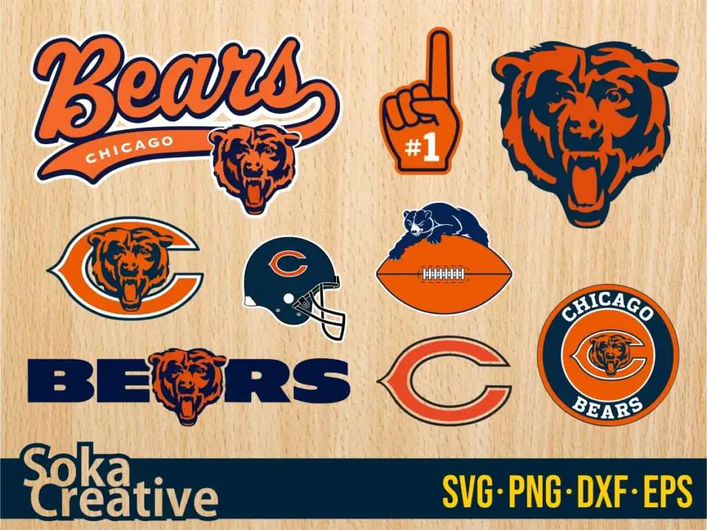 Chicago Bears SVG PNG EPS Vector Bundle