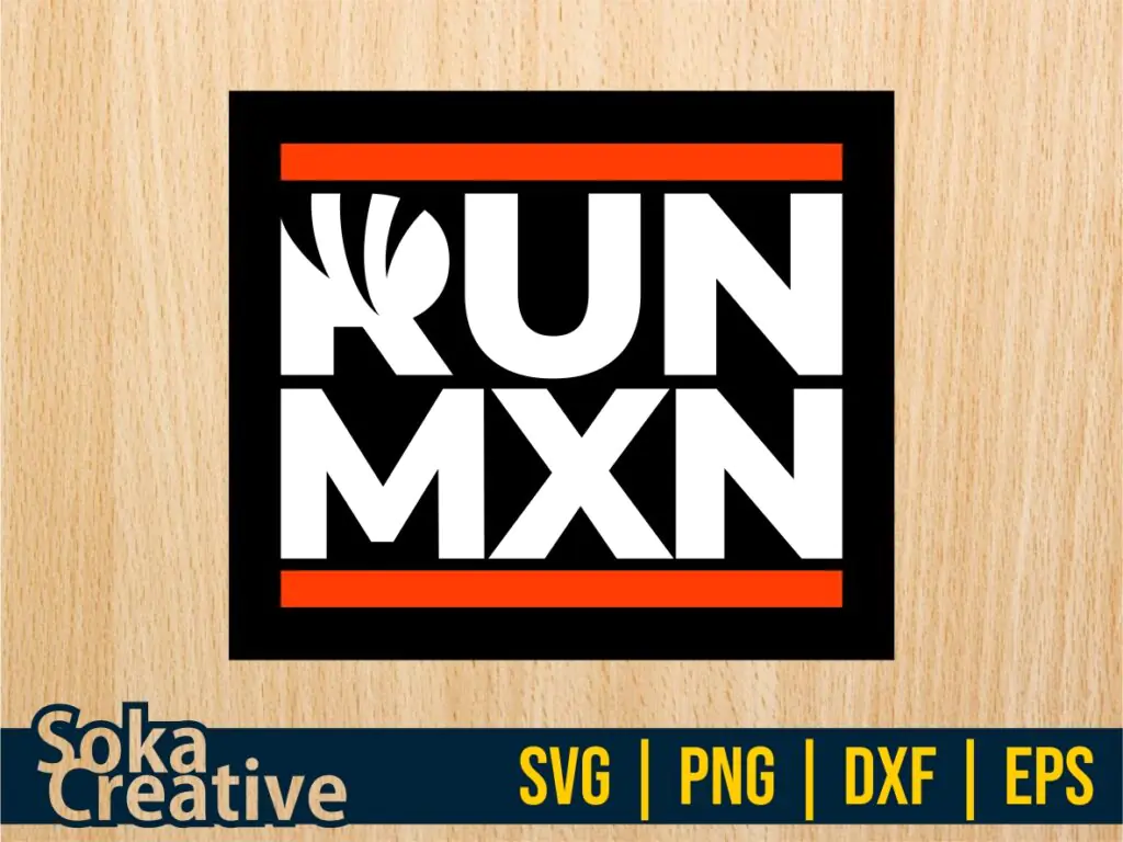 RUN MXN Cincinnati Bengals SVG