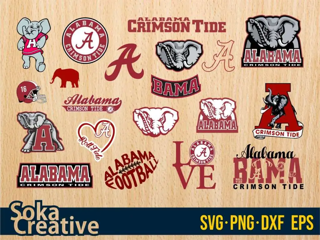 Alabama Crimson Tide SVG Bundle