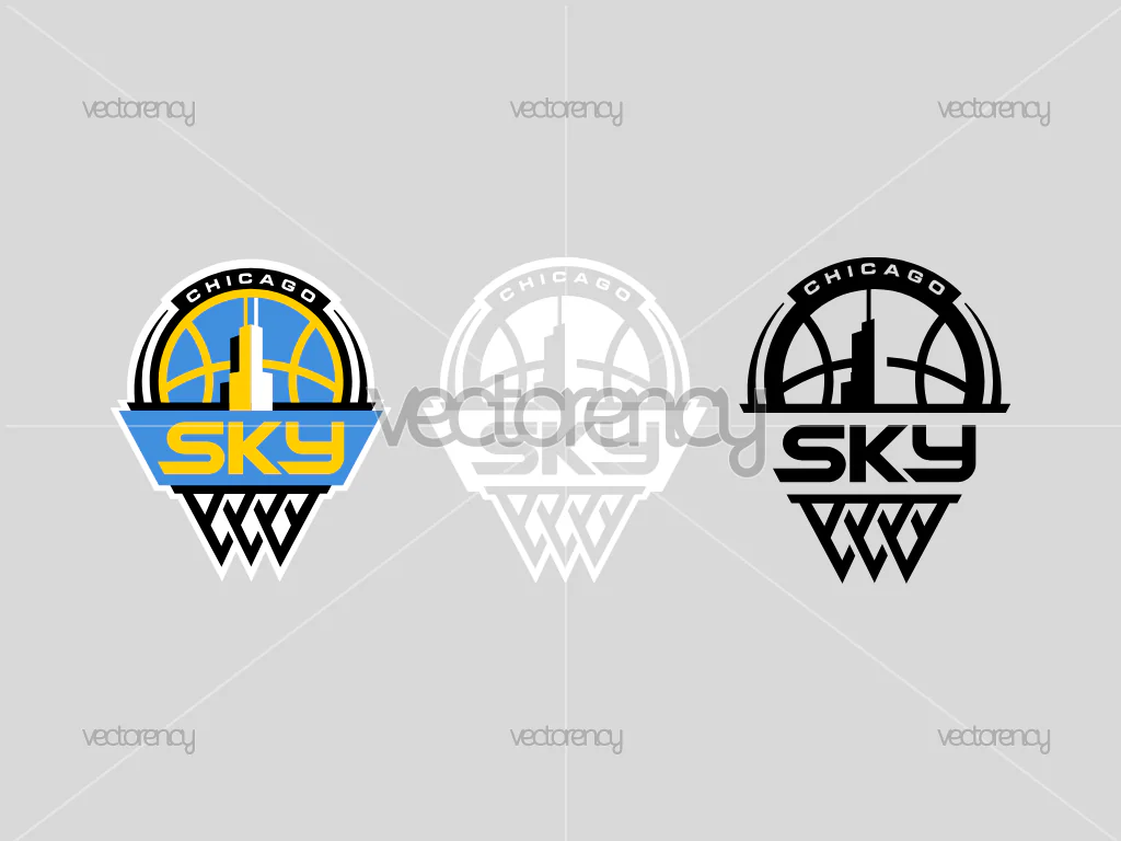 Chicago Sky Logo PNG Transparent and SVG Vector Files