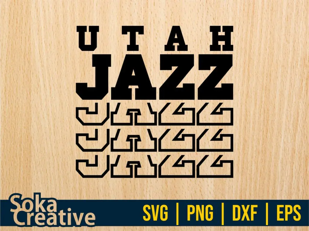 Utah Jazz Basketball SVG NBA Shirt Design