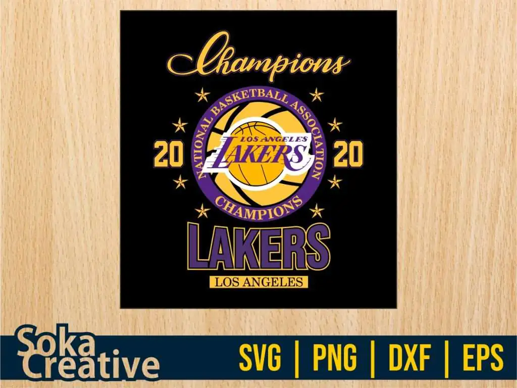 Los Angeles Lakers Champions 2020 SVG