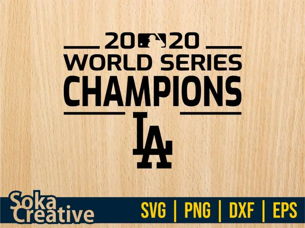 2020 World Series Champions LA Dodgers SVG