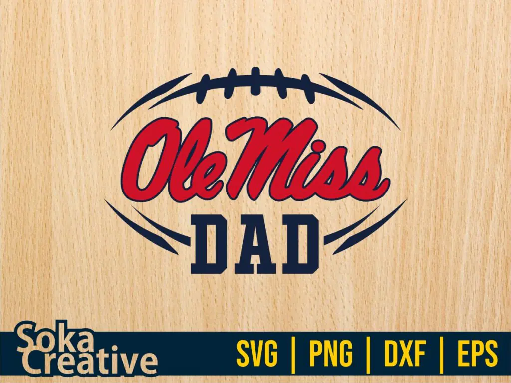 Ole Miss Dad SVG File Vector