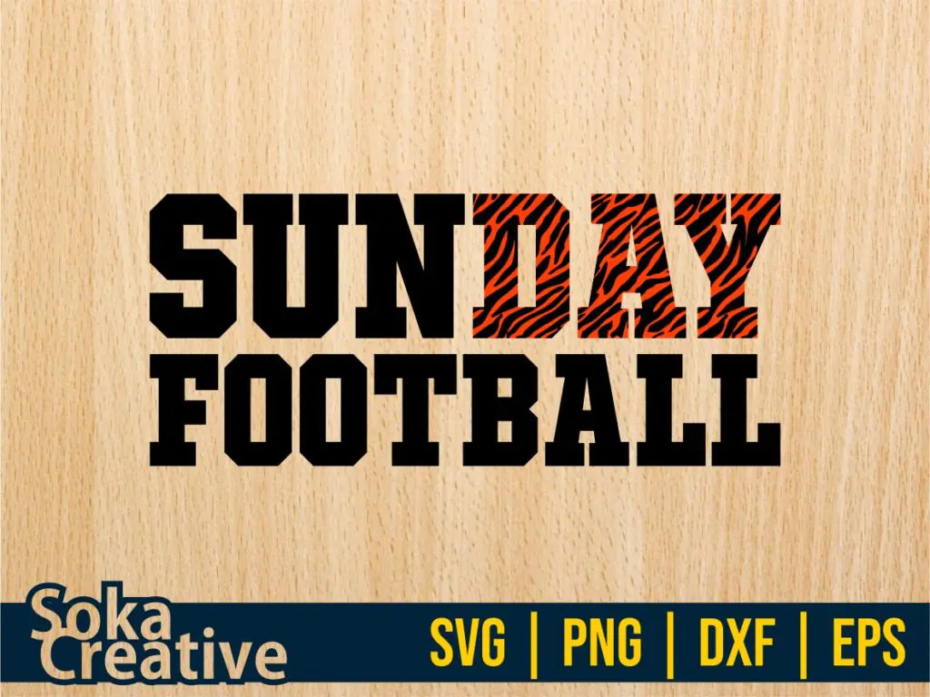 Cincinnati Bengals Sunday Football SVG