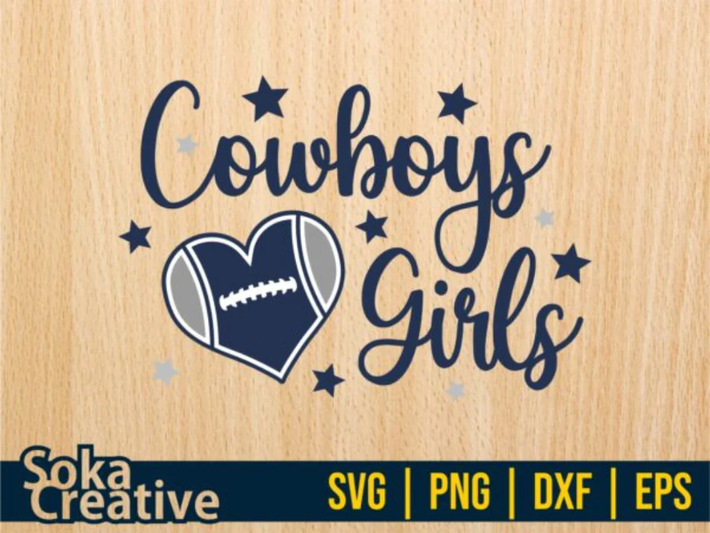 Girly Dallas Cowboys SVG