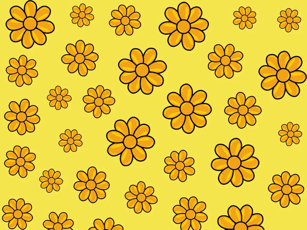 Maisie Flowers Pattern on Yellow