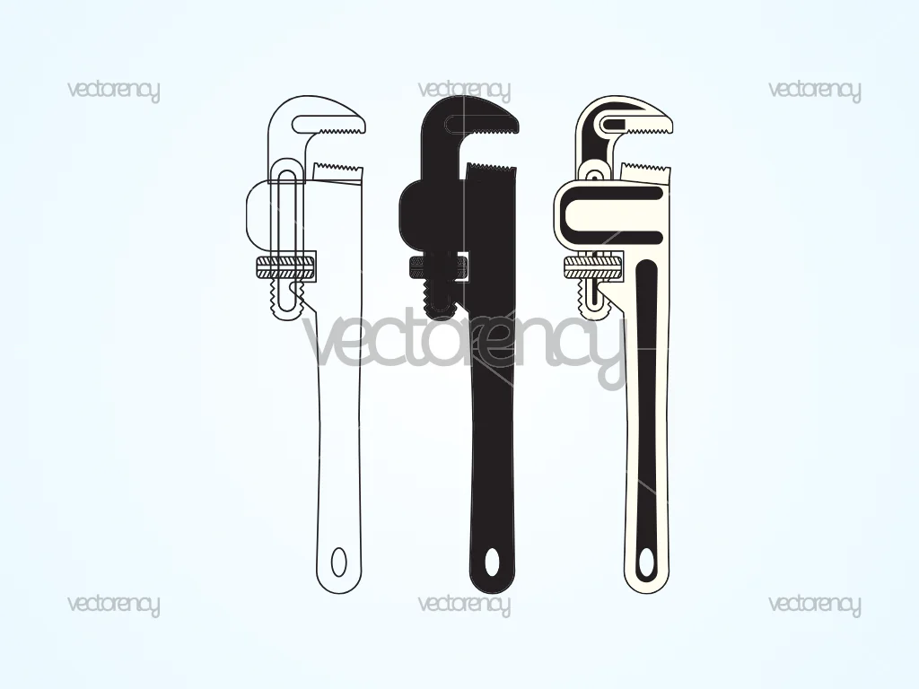 Pipe Wrench SVG