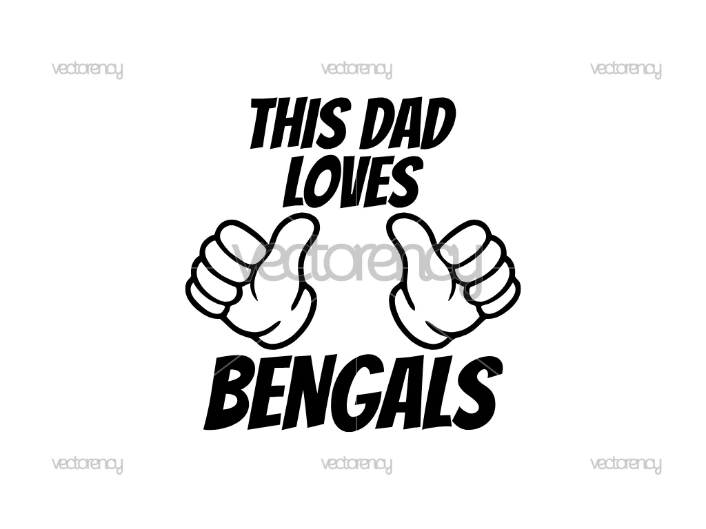 Bengals Dad SVG