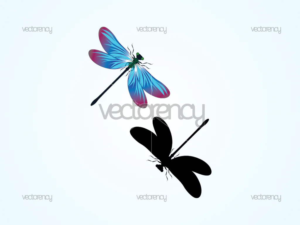 Dragonfly Vector SVG PNG DXF EPS