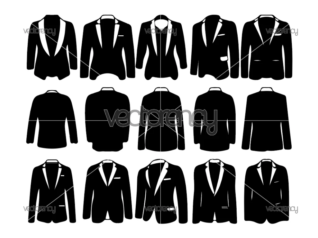 Classic Blazer SVG, Blazer Silhouette Clipart
