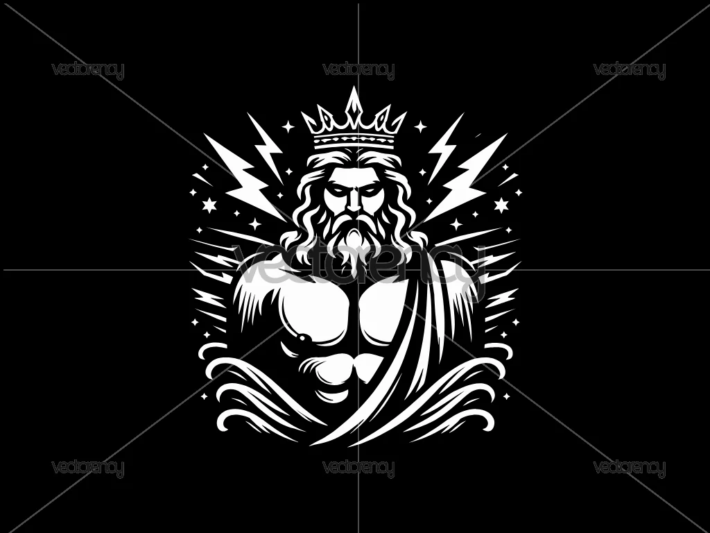 Zeus Clipart SVG Illustration Download