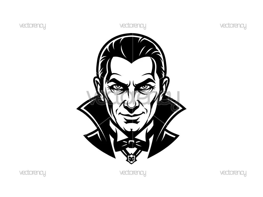 Bela Lugosi Dracula Illustration Clipart SVG