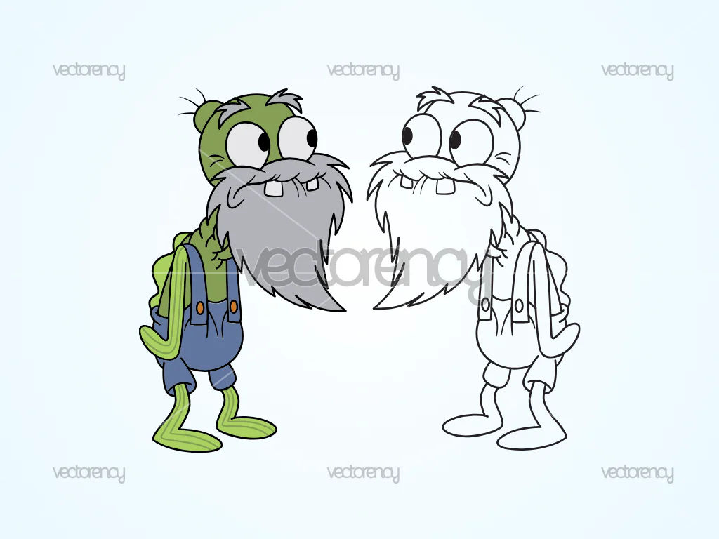 Old Man Jenkins Clipart Image Vector