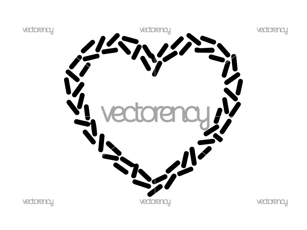 Sprinkle Shapes Love Heart SVG