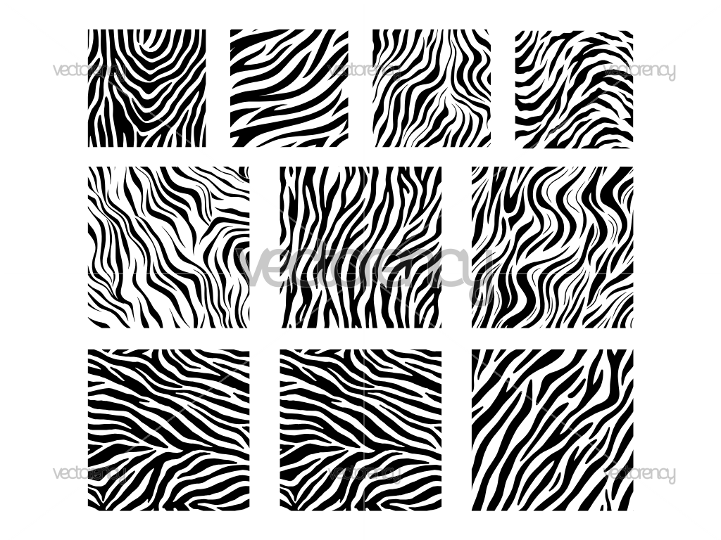 Zebra Print Pattern SVG Clipart Cricut