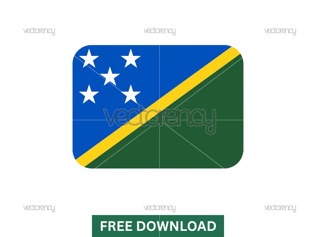 Flag Solomon Islands Clipart Image Vector Free