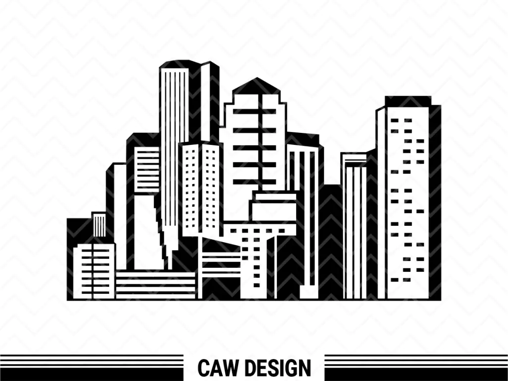 Boston Cityscape SVG PNG EPS DXF