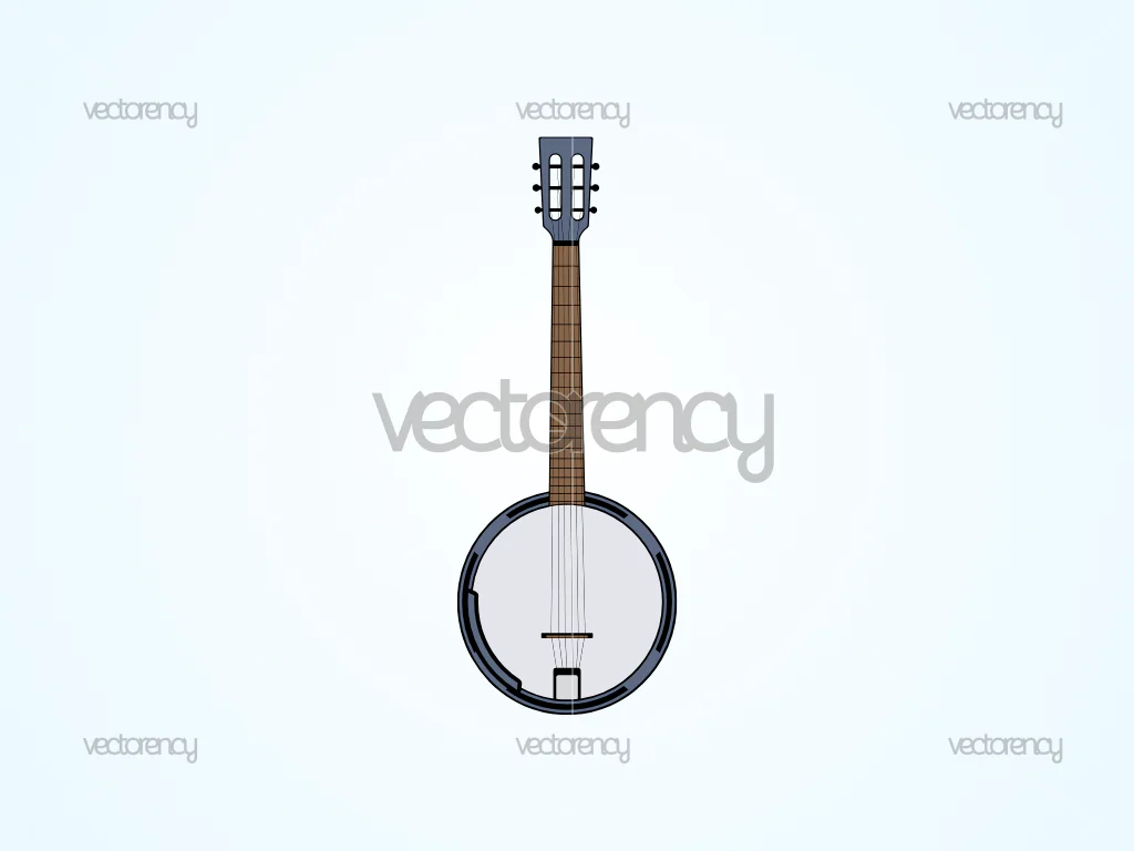 Banjo Clipart Image Vector