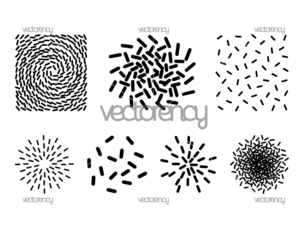 Sprinkle Shapes SVG Set Vector